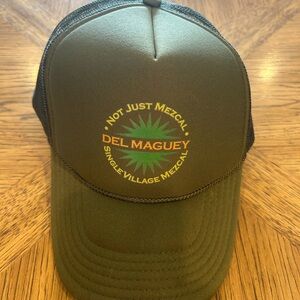 OTTO Green Trucker Hat with Mesh Back and Adjustable Fit